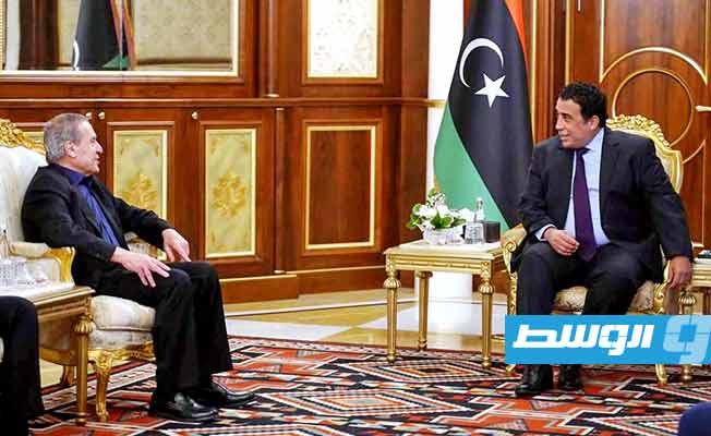 Menfi receives Palestinian Deputy PM Nabil Abu Rudeineh in Tripoli, reiterates call for ceasefire in Gaza