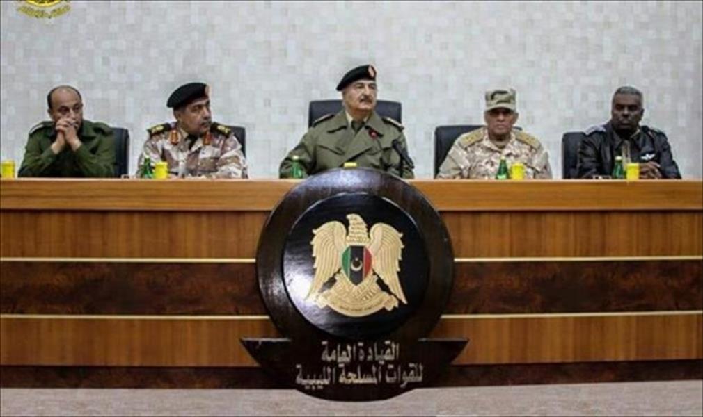 القيادة العامة للجيش تحذر من استمرار الهجوم على وحداتها العسكرية في ورشفانة