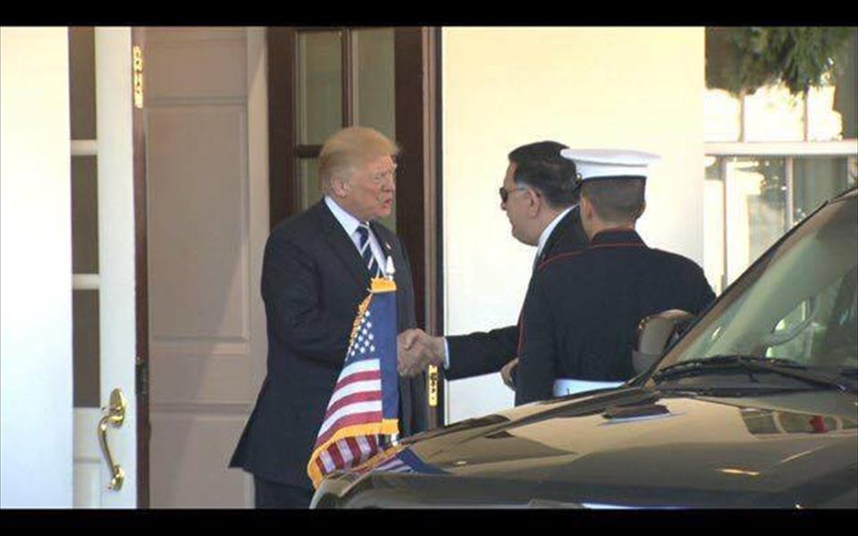 السراج يجتمع مع الرئيس الأميركي بالبيت الأبيض