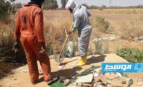 انطلاق حملة نظافة في غات.. وشركة النظافة تطالب المواطنين بالمشاركة
