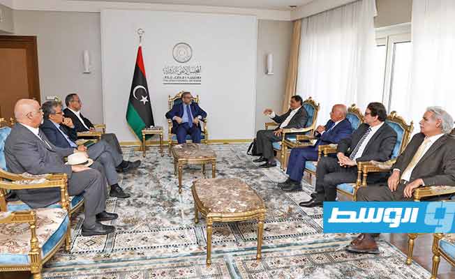 المشري يناقش مع ممثلي أحزاب ليبية حالة الانسداد السياسي الحالي