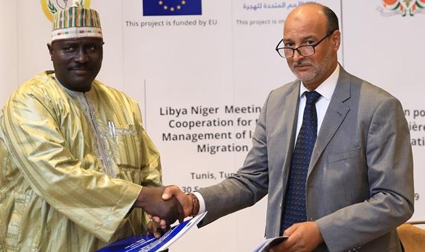 توقيع مذكرة تفاهم بين ليبيا والنيجر للاستفادة من العمال المهاجرين