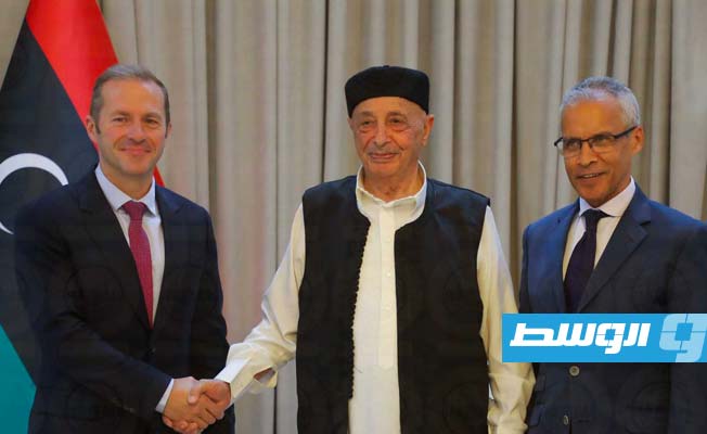 Aguila Saleh stresses need to form a single government during meeting with French envoy Paul Soler