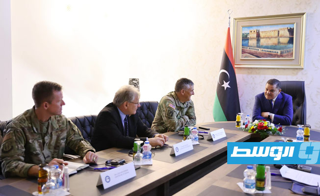 مباحثات الدبيبة وقائد «أفريكوم»: إخراج «المرتزقة» وتواجد قوات أجنبية بالجنوب الليبي