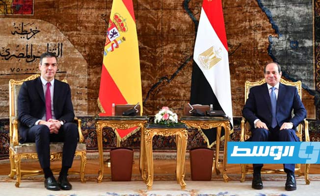 إطلاق «مجلس الأعمال المصري - الإسباني» وبحث تطورات الملف الليبي خلال لقاء السيسي وسانشيز