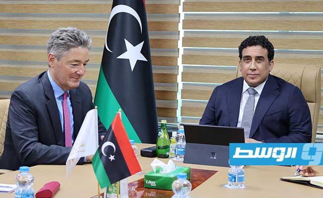 المنفي يبحث مع سفيري إيطاليا وألمانيا تطورات الأوضاع السياسية في ليبيا