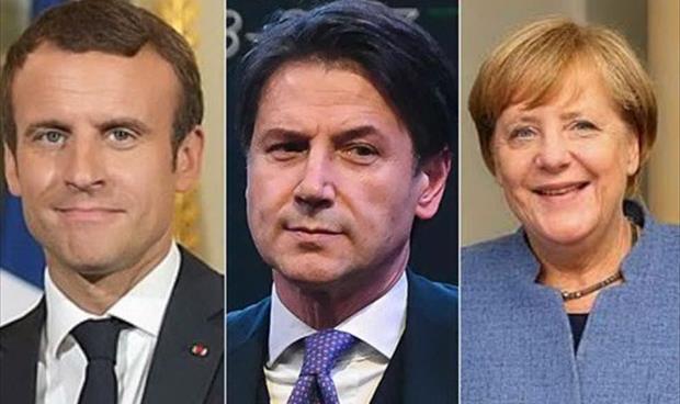 فرنسا وألمانيا وإيطاليا عازمون على إنجاح مؤتمر برلين حول ليبيا دون تأخير