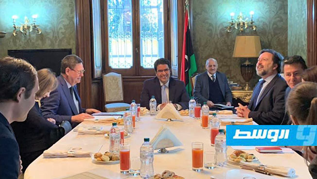 السفير الليبي لدى إيطاليا يجتمع بسفراء الدول الكبرى المعتمدين فى روما