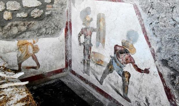 اكتشاف رسم جداري في بومبي الأثري