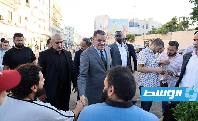 الدبيبة يتفقد أعمال التوسعة والتطوير ببلدية طرابلس المركز