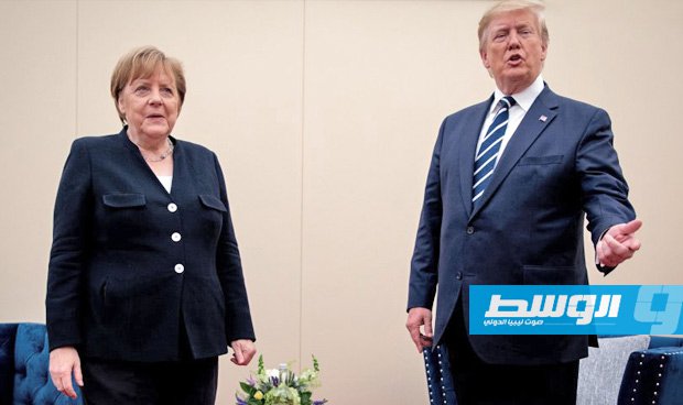 Trump and Merkel discuss Libya during UK visit