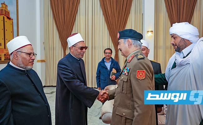 Haftar receives delegation from Egypt's Al-Azhar Al-Sharif in Benghazi