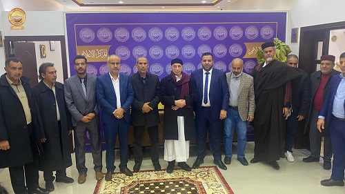 Aguila Saleh receives mayors from 24 western Libya municipalities