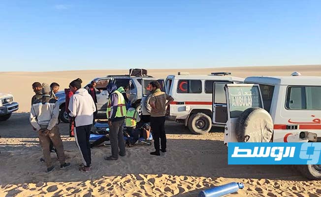 Ambulance service announces rescue of Sudanese family lost in the desert near Kufra for eight days