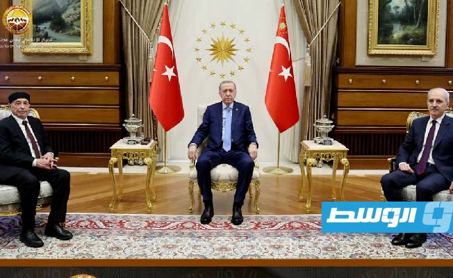 Aguila Saleh discusses strengthening bilateral relations with Turkish President Erdogan in Ankara