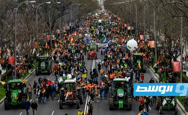 150 ألف مزارع يحتجون في العاصمة الإسبانية على ارتفاع أسعار الطاقة