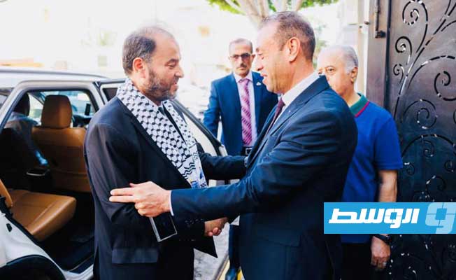 High Council of State delegation visit Embassy of Palestine in Tripoli