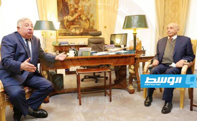 عقيلة يبحث مع رئيس «الشيوخ» الفرنسي الأوضاع في ليبيا