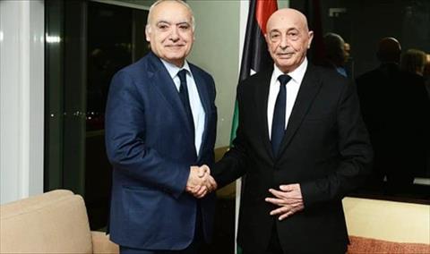 عقيلة صالح وغسان سلامة يبحثان في القاهرة «تطورات أوضاع ليبيا»