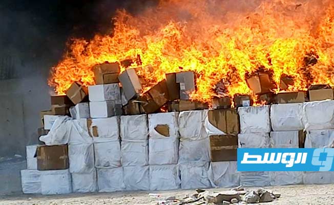 إعدام شحنة من الأقراص المخدرة في طرابلس