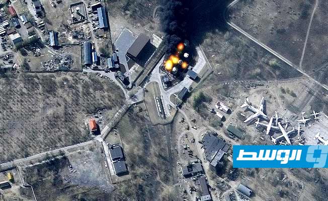 قصف روسي يتسبب في «دمار هائل» بمطار «دنيبرو» في أوكرانيا