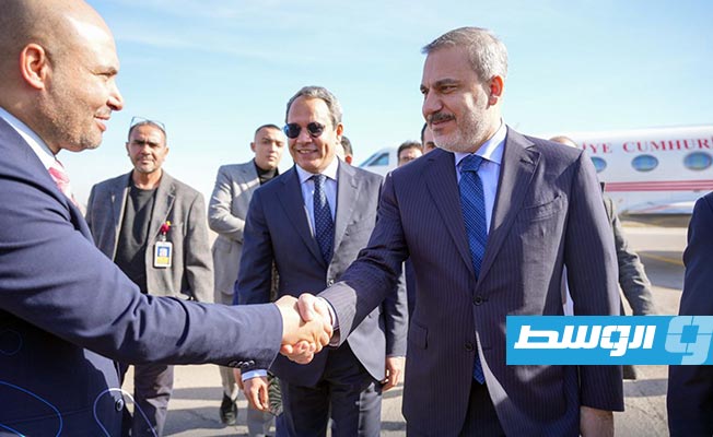 Turkish Foreign Minister Hakan Fidan arrives in Tripoli
