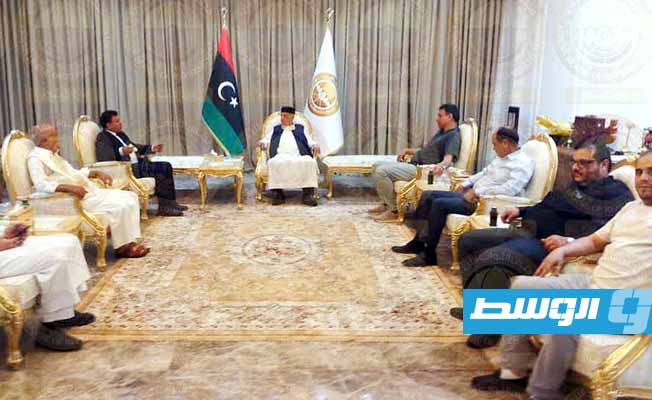 Aguila Saleh discusses elections and national reconciliation with delegation from Misrata
