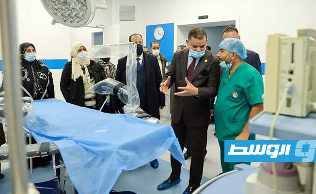 الدبيبة يفتتح قسم النساء والولادة بعد صيانته ويتفقد مستشفى طرابلس الجامعي