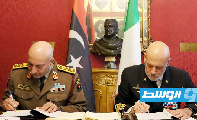 Al-Haddad signs agreement with Italian Chief of Defense Staff Dragone to train Special Forces