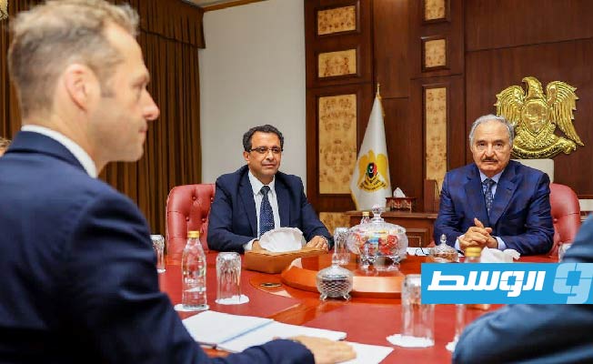 French Special Envoy Paul Soler affirms support for SRSG Bathily's elections initiative during meeting with Marshal Haftar