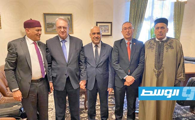 Libyan House of Representatives delegation meets with Russia Deputy FM Bogdanov in Moscow