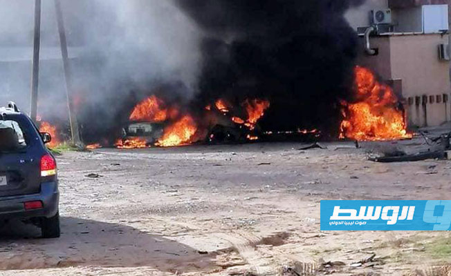 «بركان الغضب»: سقوط قذيفة عشوائية على ساحة خلف مدرسة بمنطقة الهضبة في طرابلس