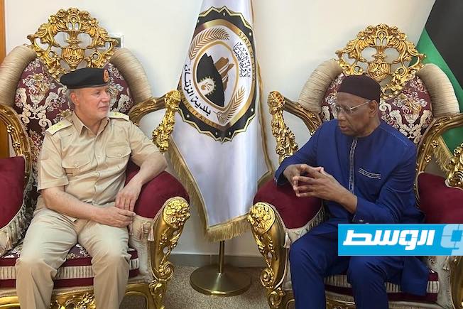 SRSG Bathily visits Zintan, discusses need to build confidence between various parties with Major Gen. Al-Juwaili