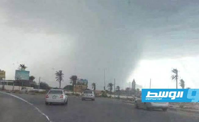 Sudden storm hits a number of Tripoli neighborhoods