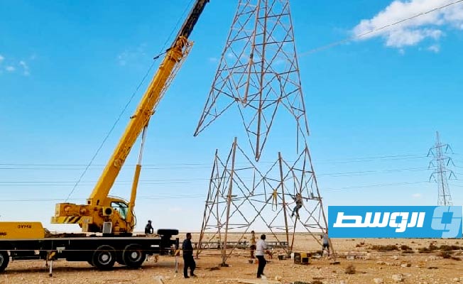 GECOL: Maintenance has begun on the Azizyat-Tamimi power transmission line