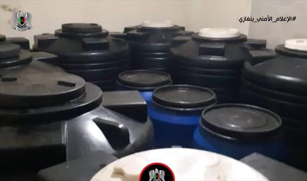 أمن بنغازي: ضبط أكبر مصنع للخمور في وسط بوهديمة