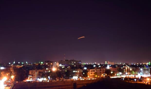الدفاعات السورية تتصدى لصواريخ مصدرها الجولان المحتل