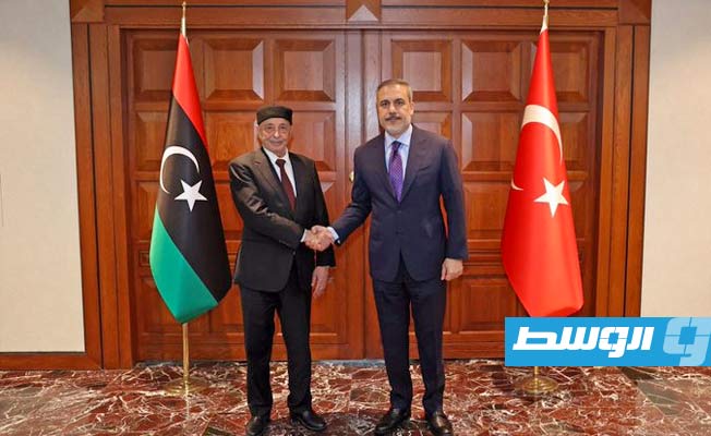 Aguila Saleh meets with Turkish Foreign Minister Hakan Fidan in Ankara