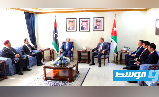 المشري يبحث مع رئيس مجلس النواب الأردني «عددا من الملفات والقضايا ذات الاهتمام المشترك»