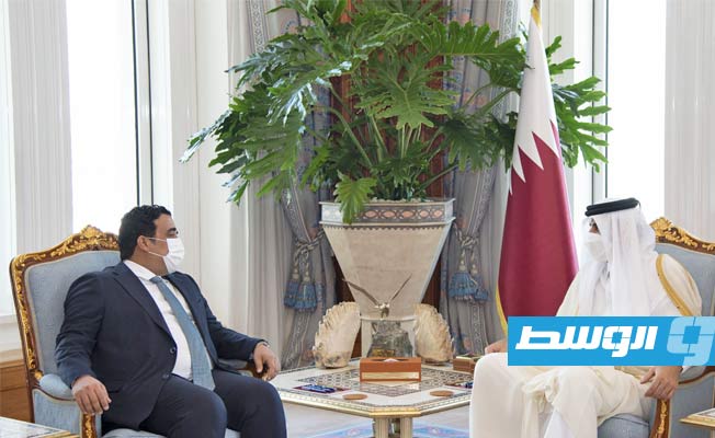 المنفي يلتقي أمير قطر ويغادر الدوحة بعد حضور افتتاح كأس العرب