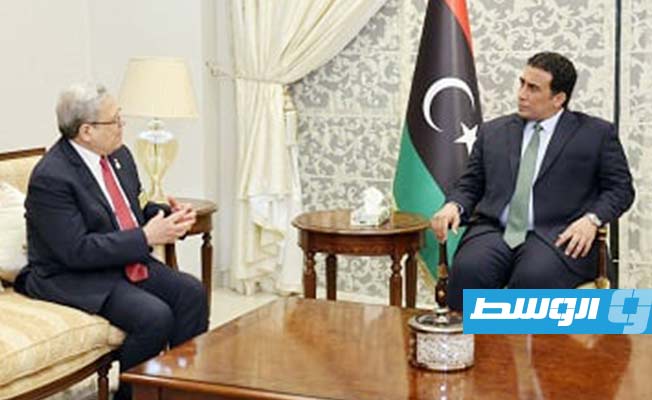المنفي يبحث مع الجرندي تطوير العلاقات بين ليبيا وتونس