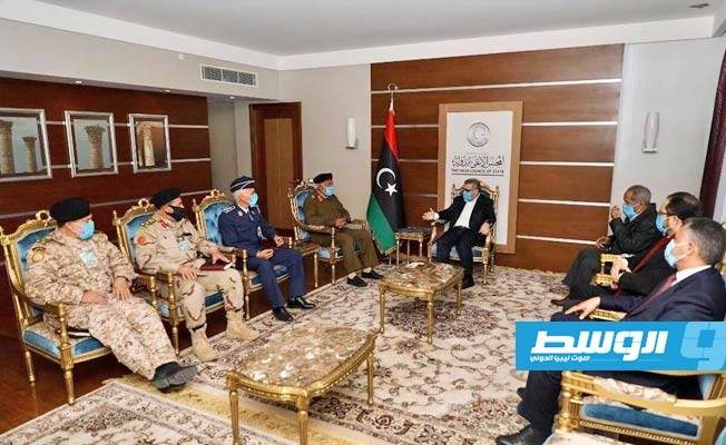 رئاسة المجلس الأعلى للدولة تلتقي ممثلي حكومة الوفاق في اللجنة العسكرية المشتركة