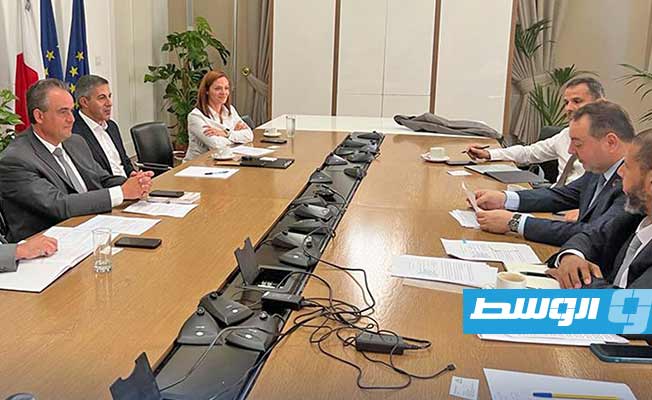 حكومة الدبيبة تبحث مبادرة الربط الكهربائي مع مالطا