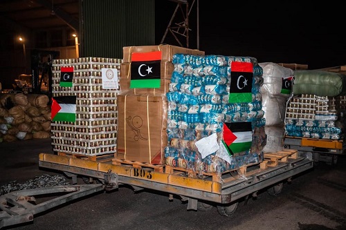 Libya's Government of National Unity dispatches aid shipment to the people of Gaza