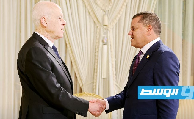 Dabaiba reviews security and economic files with Tunisian President Saied