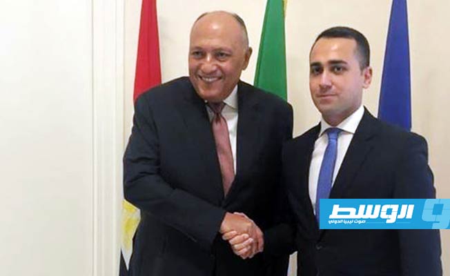 وزير الخارجية المصري يتناول مع نظيره الإيطالي مستجدات الوضع في ليبيا
