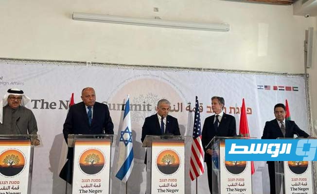 لبيد: لقاء النقب بين «إسرائيل» والدول العربية يمثل رسالة قوية لإيران