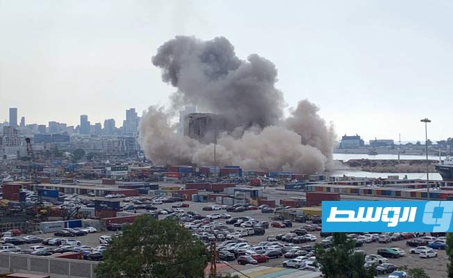 انهيار صوامع إضافية بمرفأ بيروت في الذكرى الثانية للانفجار
