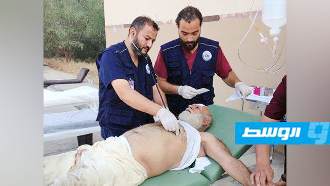 إصابة مسن سوري إثر سقوط قذيفة على محل إقامته بخلة الفرجان