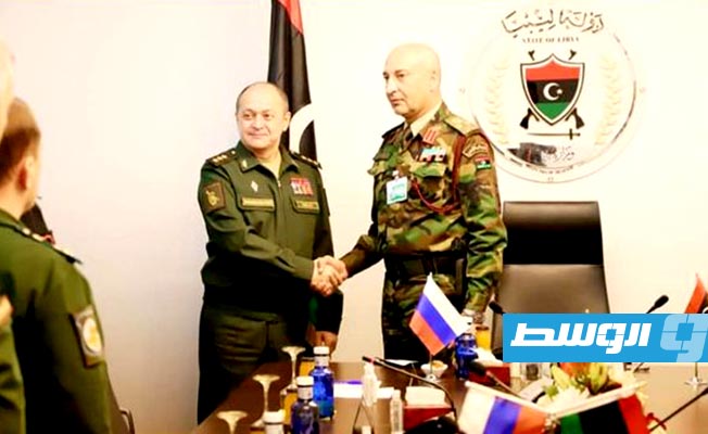 Russian military delegation meets with Army Chief of Staff Al-Haddad in Tripoli